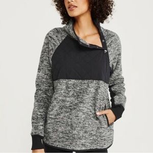 Abercrombie and Fitch Asymmetrical Snap-Up Fleece